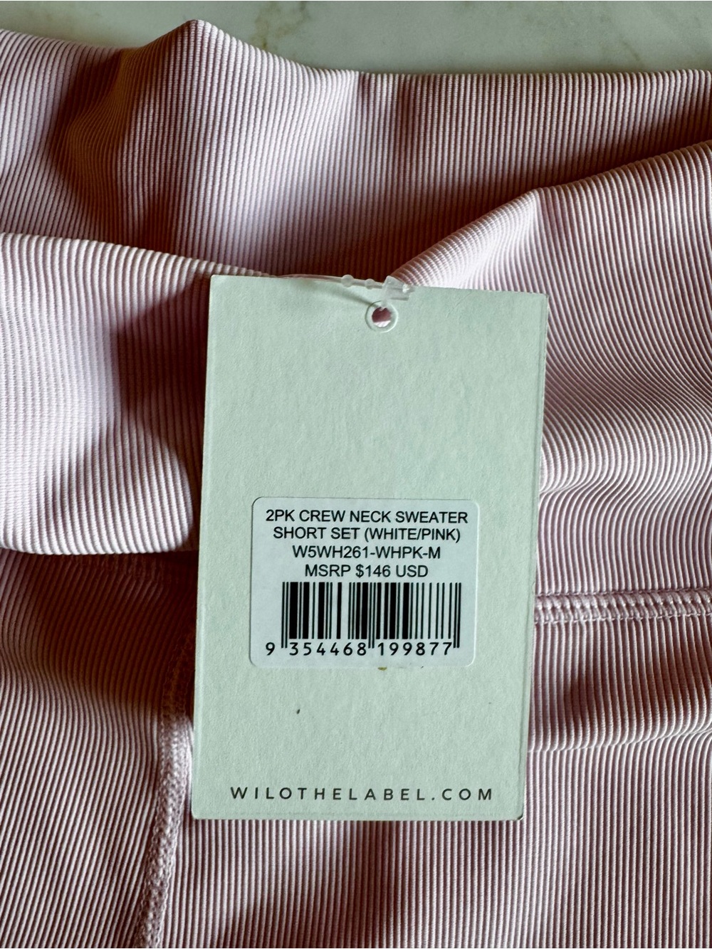 Wilo The Label Sports & Wellness Club Sweatshirt & Biker Shorts Matching Set - Picture 8 of 9